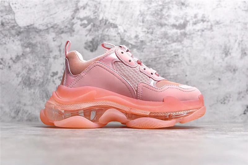 PK GOD PARIS TRIPLE S CLEAR SOLE TRAINER 19SS PINK READY TO SHIP